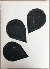Load image into Gallery viewer, Original Block Print /. "Series of Three Falling Petals"