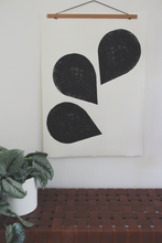 Load image into Gallery viewer, Original Block Print /. "Series of Three Falling Petals"