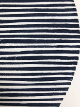 Load image into Gallery viewer, Original Block Print /. "Two Open Circles Marine and Navy Blue"