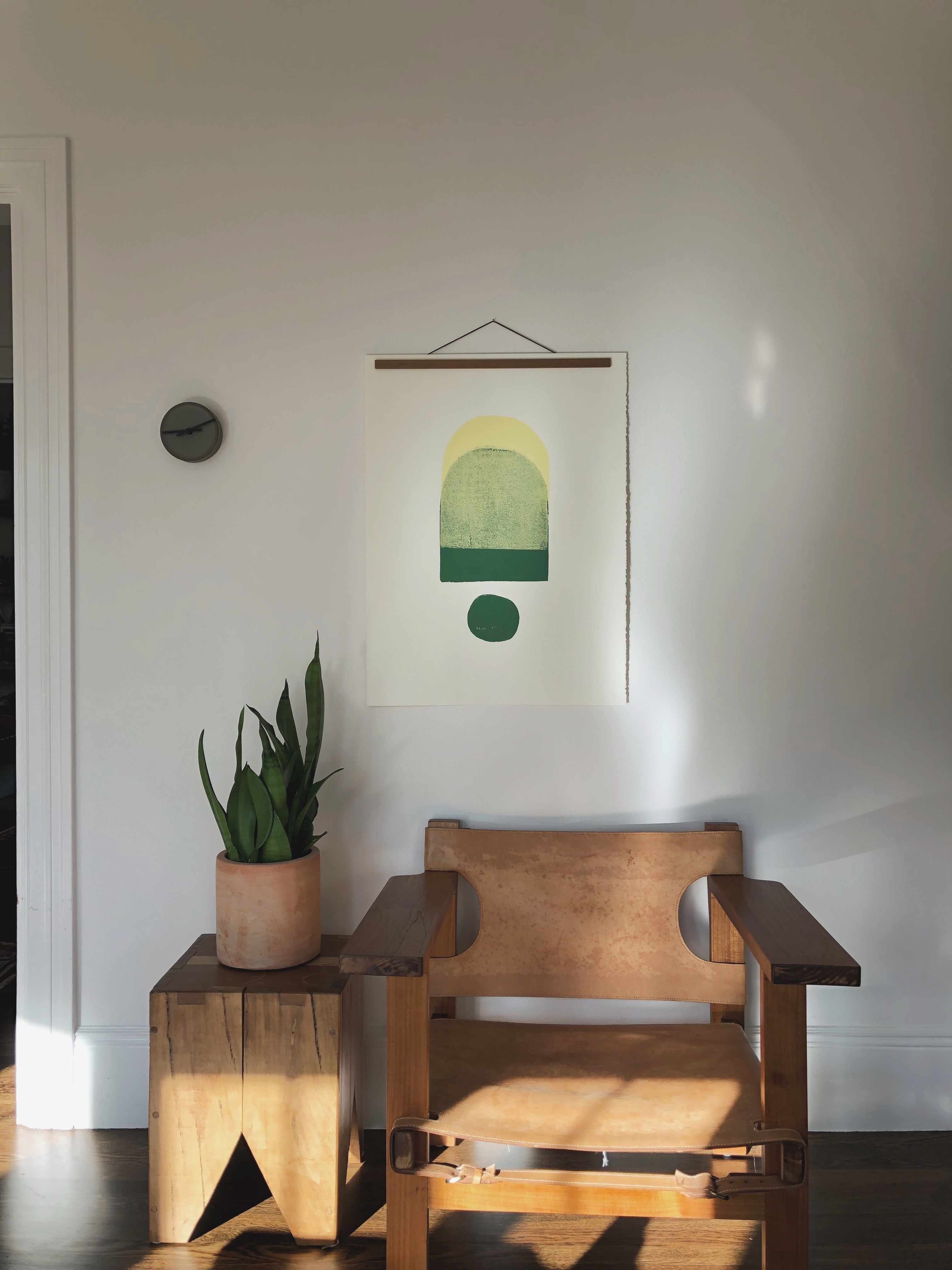 Original Block Print /.  "Brussels Sprouts"