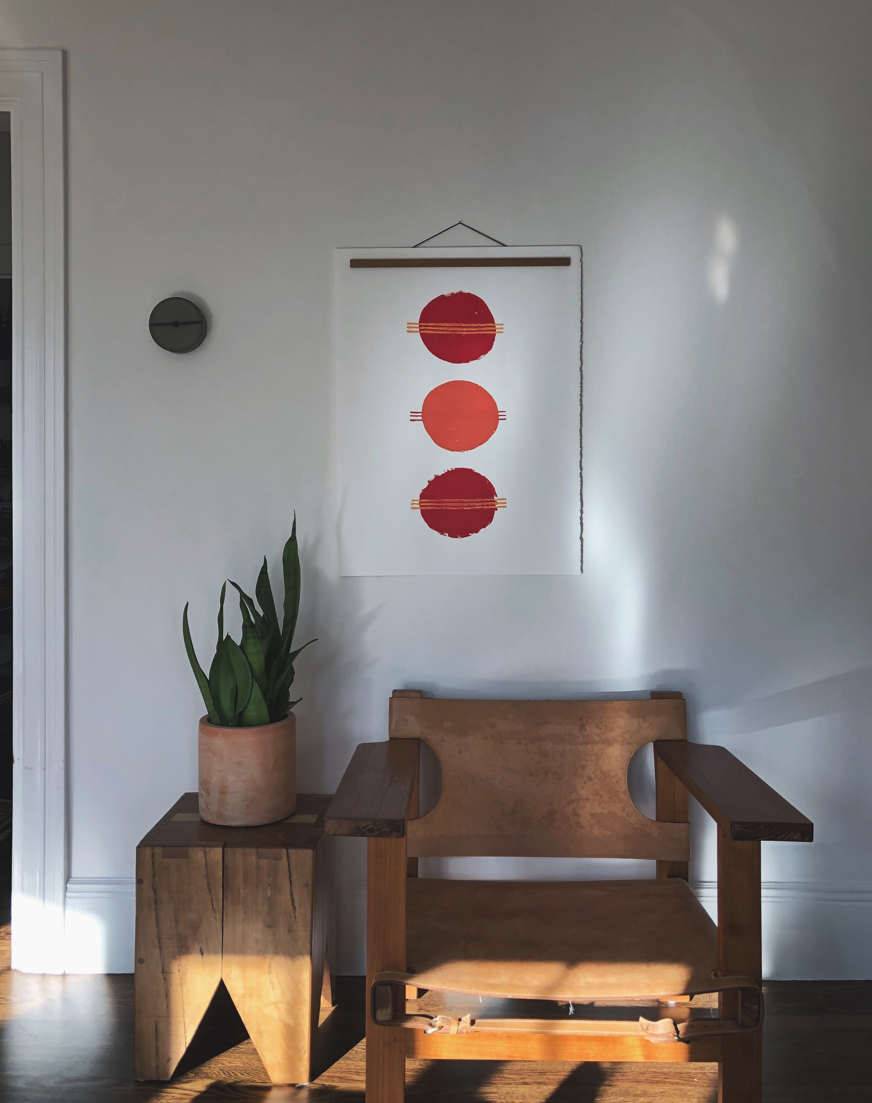 Original Block Print /.  "Heirloom Tomatoes II"