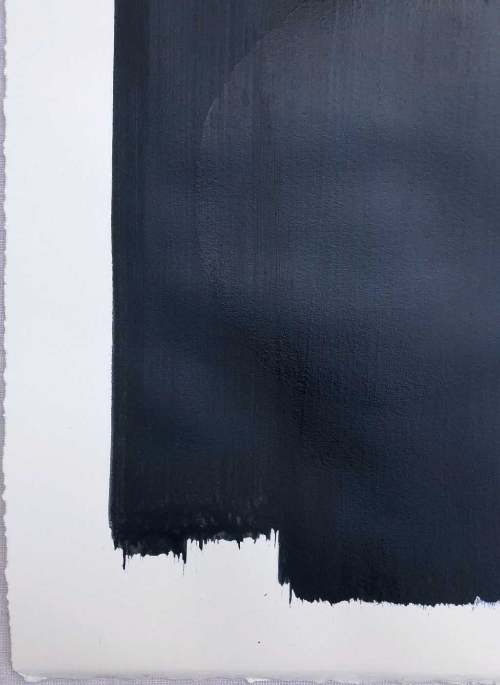 Original Block Print /.  "Hidden Blue"