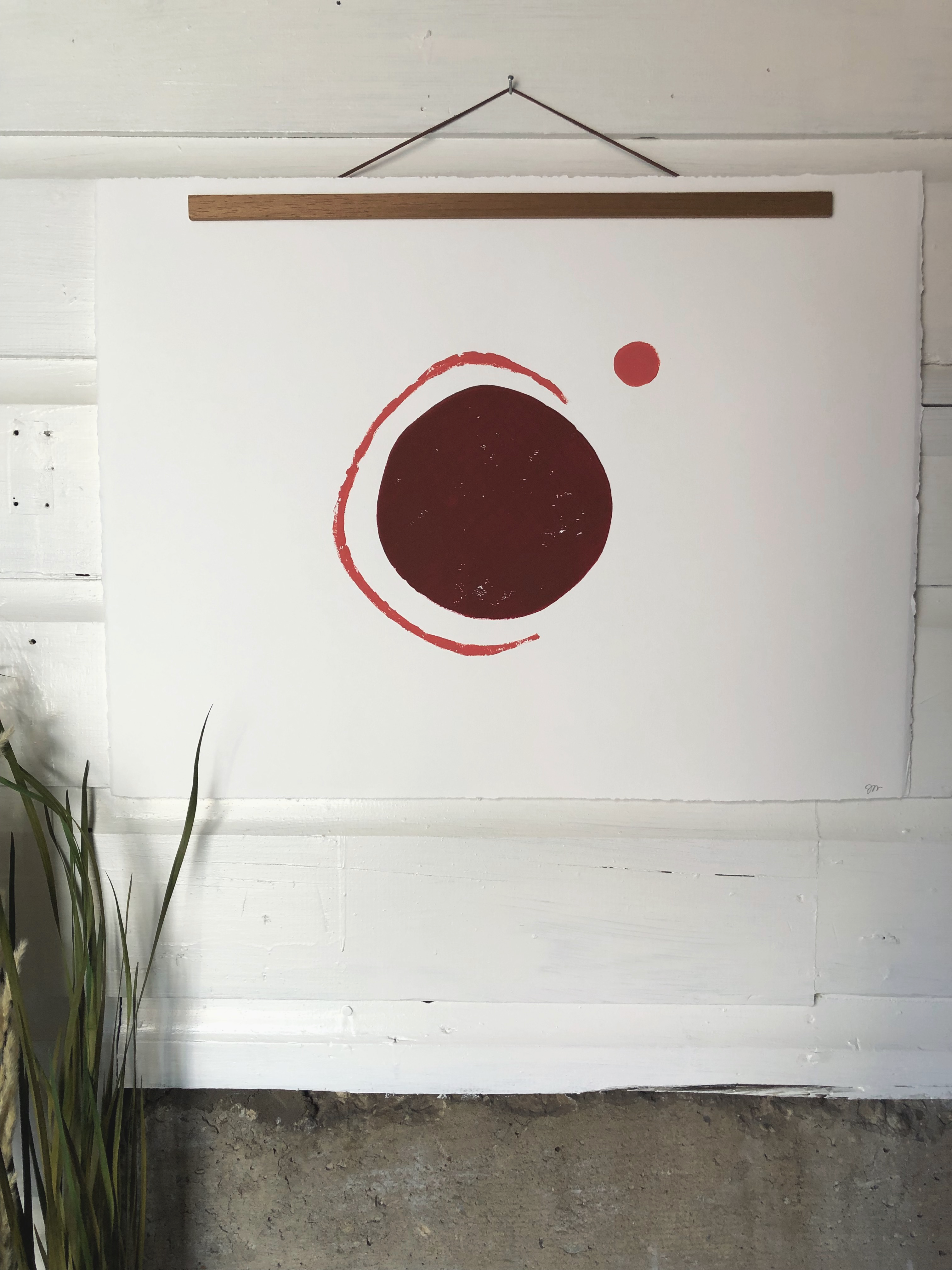 Original Block Print /.  "Pluot"